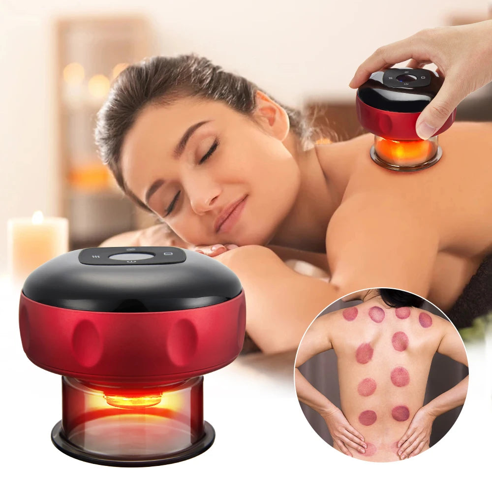 Electric Vacuum Cupping Massage Body Cups Anti-Cellulite Therapy Massager for Body Electric Guasha Scraping Fat Burning Slimming