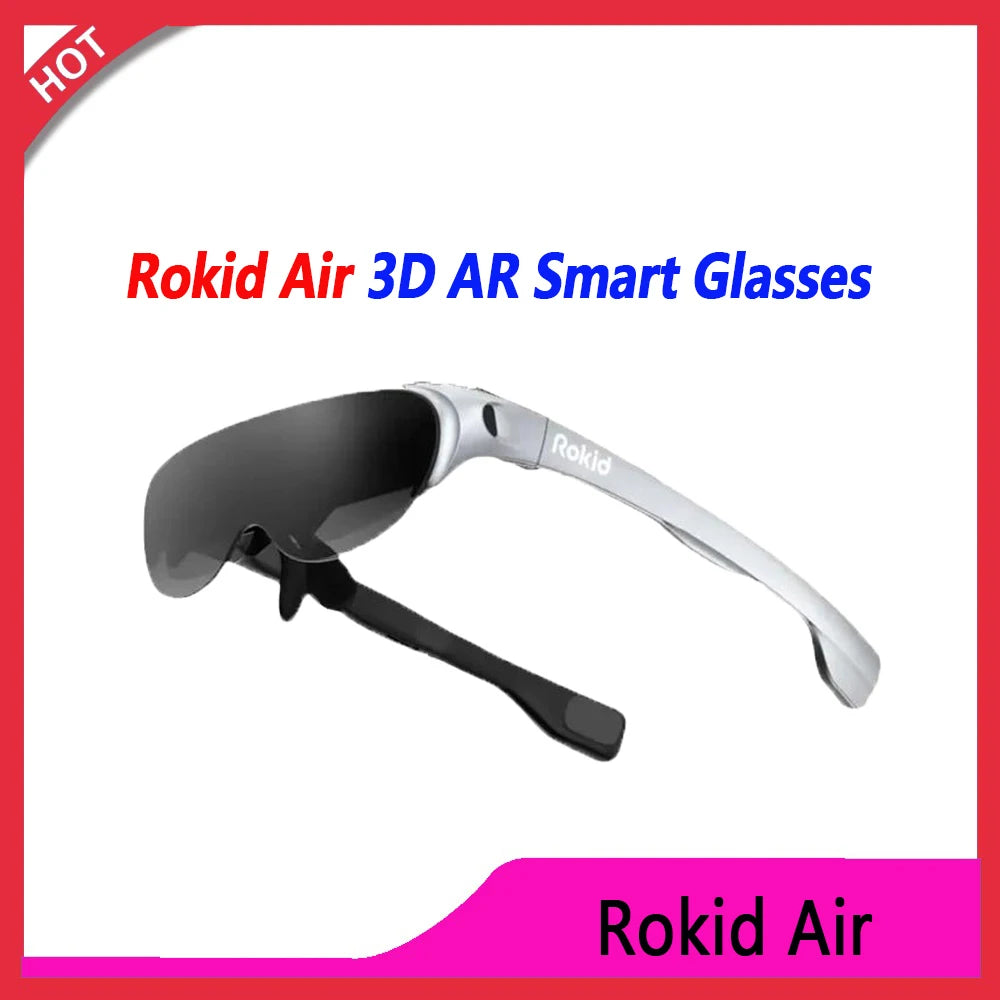 Rokid Air 3D Foldable VR Smart AR Glasses 120" Screen 1080P OLED Dual Display 43°FoV 55PPD Home Game Viewing Device Glasses