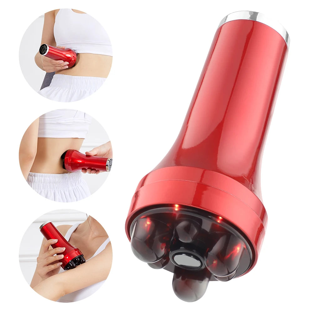 Electric Full Body Slimming Massager Abdominal Exercise Instrument Weight Loss Massage Machine Anti Cellulite Red Light Therapy