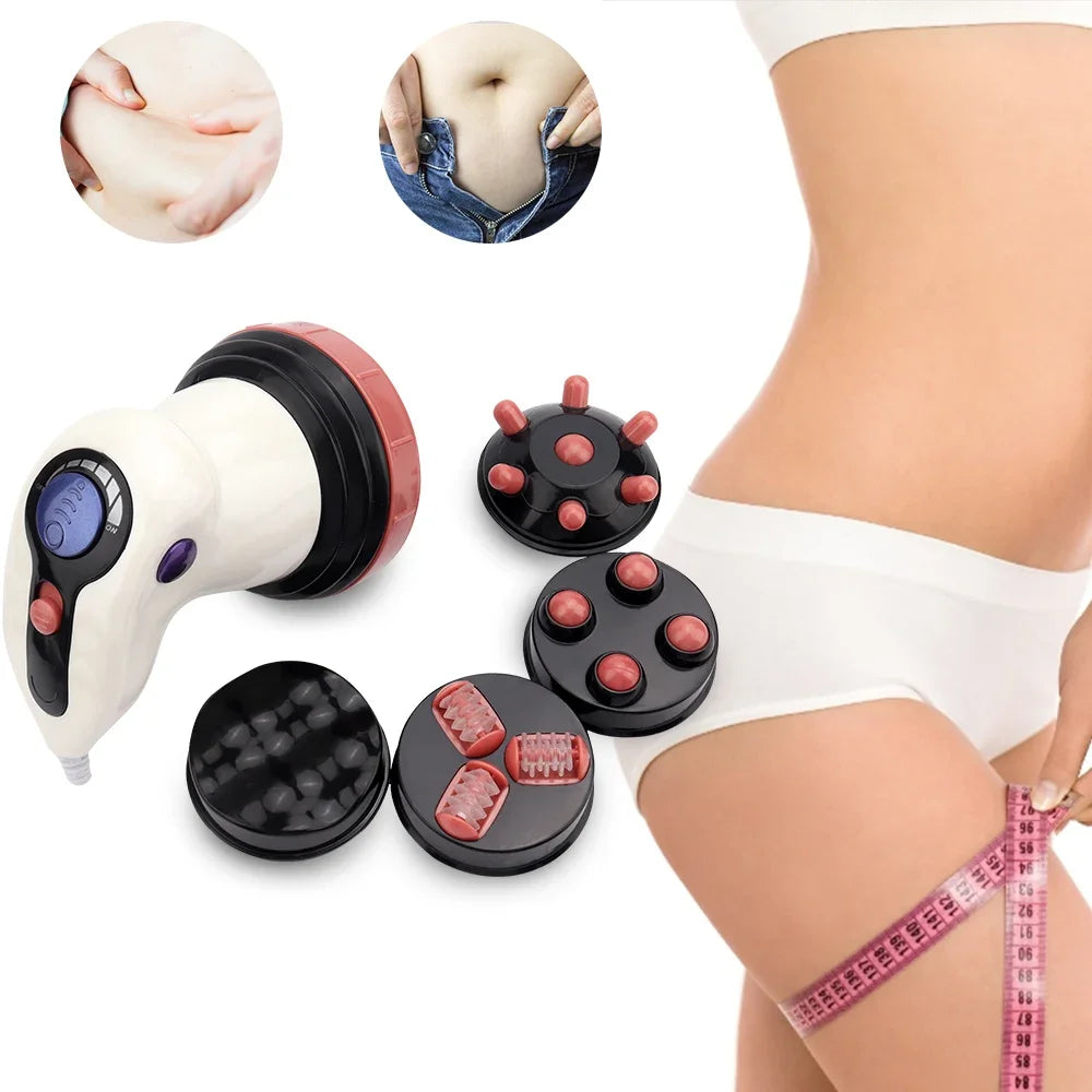 4 IN 1 Infrared Electric Anti-Cellulite Massager Gun Body Slimming&Relaxing Muscle 3D Roller Device Weight Loss Fat Remove