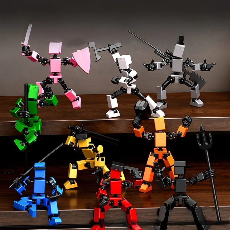 Multi-Jointed Movable Robot 3D Printed Mannequin Dummy Toy 13 Action Figure Full Body Movable Robot Toys Parent-children Game